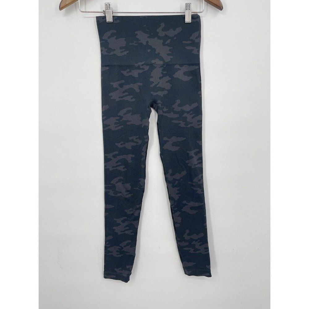 SPANX Camo Seamless High Waist Leggings Black Grey S P